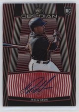 2020 Panini Chronicles Obsidian Electric Etch Red 1/15 Jaylin Davis Auto 1i1g