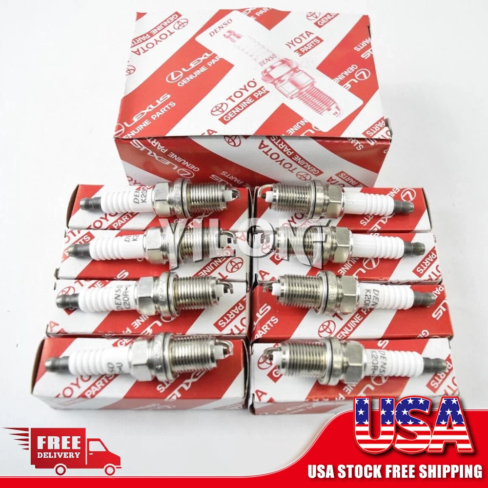 Toyota Tundra / Sequoia 2000-2004 V8 4.7L Spark Plug Set of 8 Genuine 9091901166
