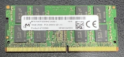 Micron 16GB PC4-21300 (DDR4-2666) Memory (MTA16ATF2G64HZ2G6E1) Working Pull