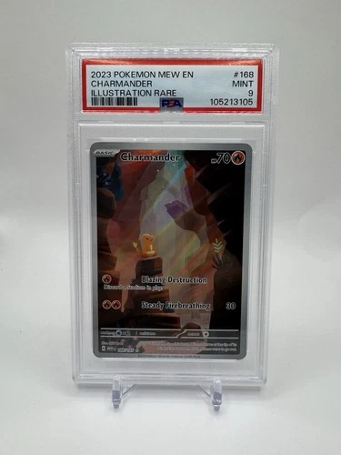 Pokémon Charmander 168/165 Scarlet & Violet 151 Holo Illustration Rare PSA 9