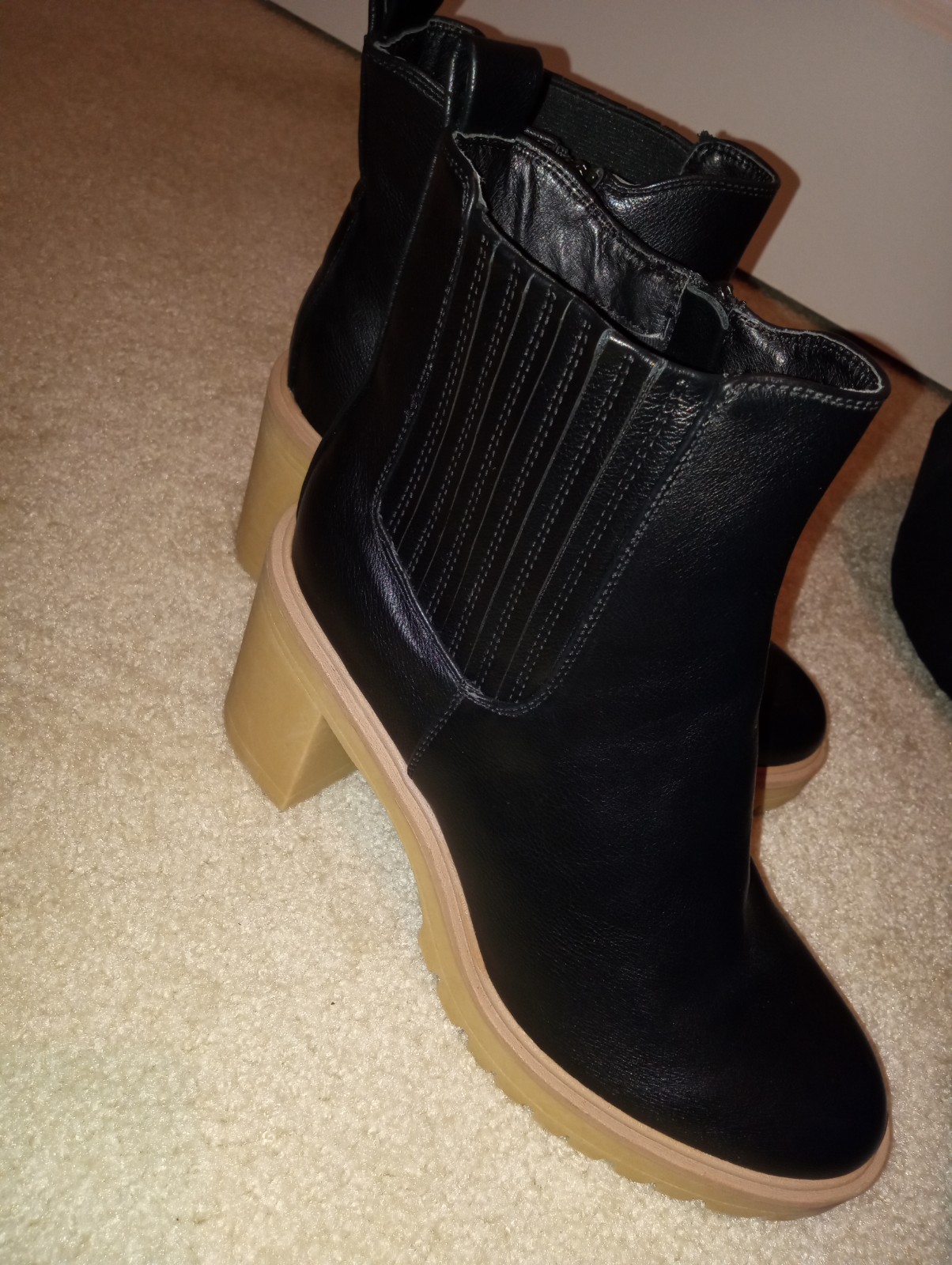 SAOLA Stivali Dolce Vita Caster H2O donna taglia 10 neri suola a strappo Chelsea