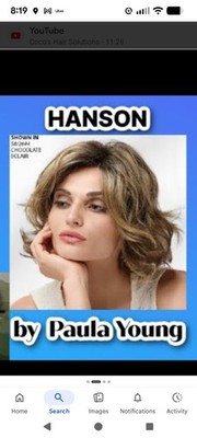 Paula Young Lace Front Hand tied Momo Part Hanson Wig In Warm Toffee Size Avg