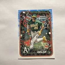 2024 Topps Holiday Rookie Card Zack Gelof H72 Oakland Athletics RC