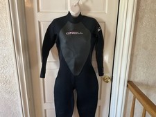 NEW O  Neill Women  s Reactor 3:2 Full Black Wetsuit Size 16 Retails 110