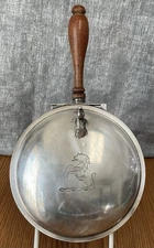 Vtg 1940s Silent Butler Dragon Engraved Lid EPC 300 Sheffield Silver Plate
