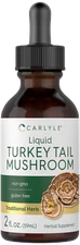 Turkey Tail Mushroom Liquid Extract | 2 FL Oz | Vegetarian Tincture | by Carlyle
