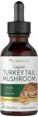 Turkey Tail Mushroom Liquid Extract | 2 FL Oz | Vegetarian Tincture | by Carlyle