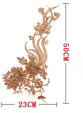 Sale Blossom Lace Applique Embroidery Women Gown Motif Wedding Dress Trim 1 PC