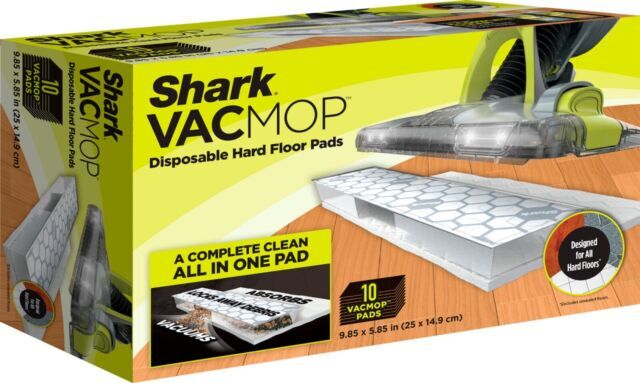 Shark VMP10 Hard Floor Vacuum Mop with Disposable Pads in White-image