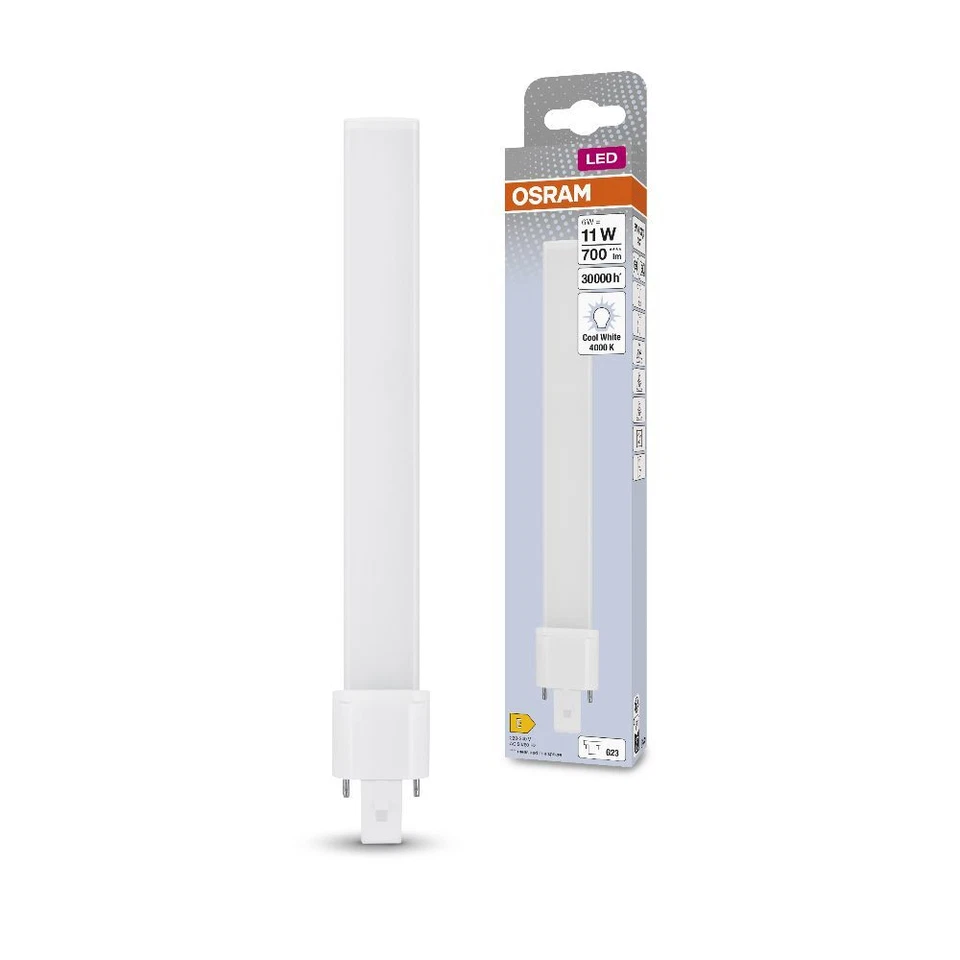 OSRAM DULUX S 11 LED 2Pin G23 6W 4000K neutralweißes Licht EM für KVG/VVG - Bild 2 von 3