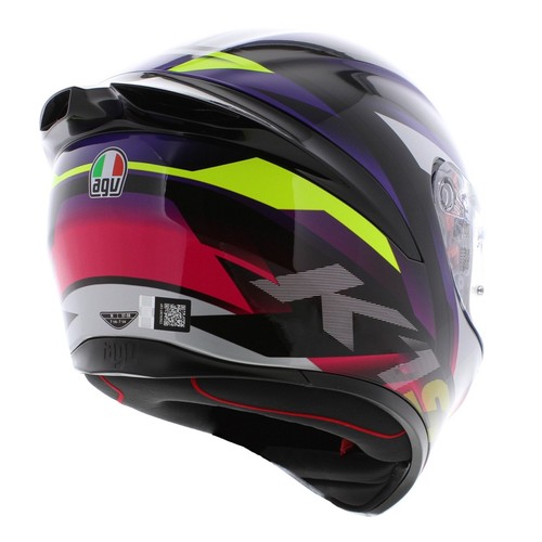 AGV K1-s ECE 22.06 Fastlap Gloss Black Pink Purple Motorcycle Helmet 2206 - Picture 11 of 20