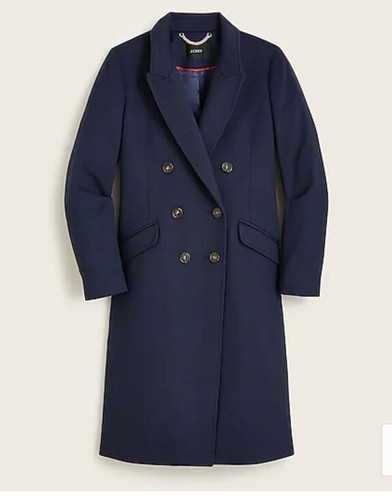 J CREW SIZE 12 Double-breasted topcoat 