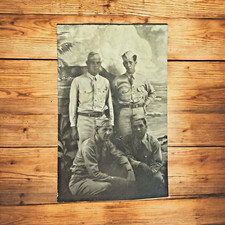 Vintage WWII Photograph - Four U.S. Soldiers in Uniform