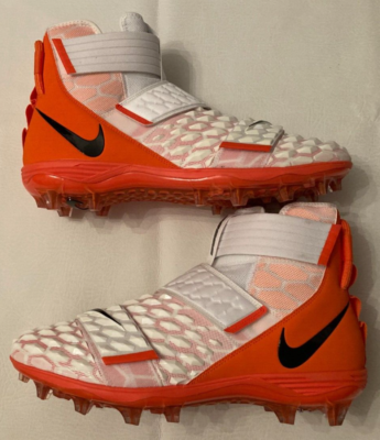 Nike Mens Size 14 Force Savage Elite TD Football Cleats BV3962-101 White Orange Nike Force Savage Elite TD 2 P Football Cleats BV3962-101  main image 4