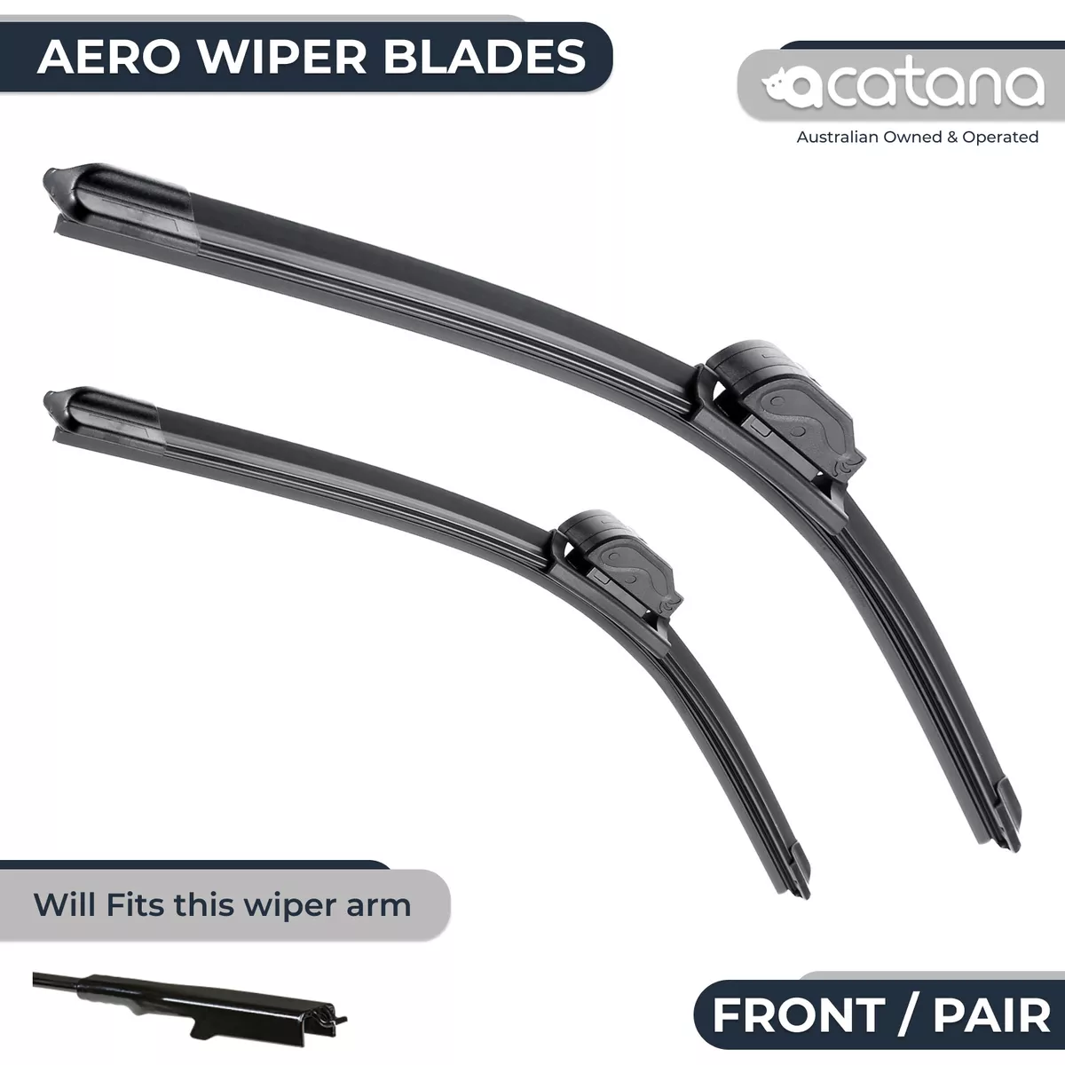 Windscreen Wiper Blades for Holden Barina TM 2011 2018 Front Pair of 26