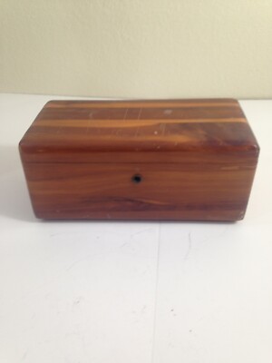 Vintage Miniature LANE Sokol's furniture  Charleston, SC Jewelry Trinket Box