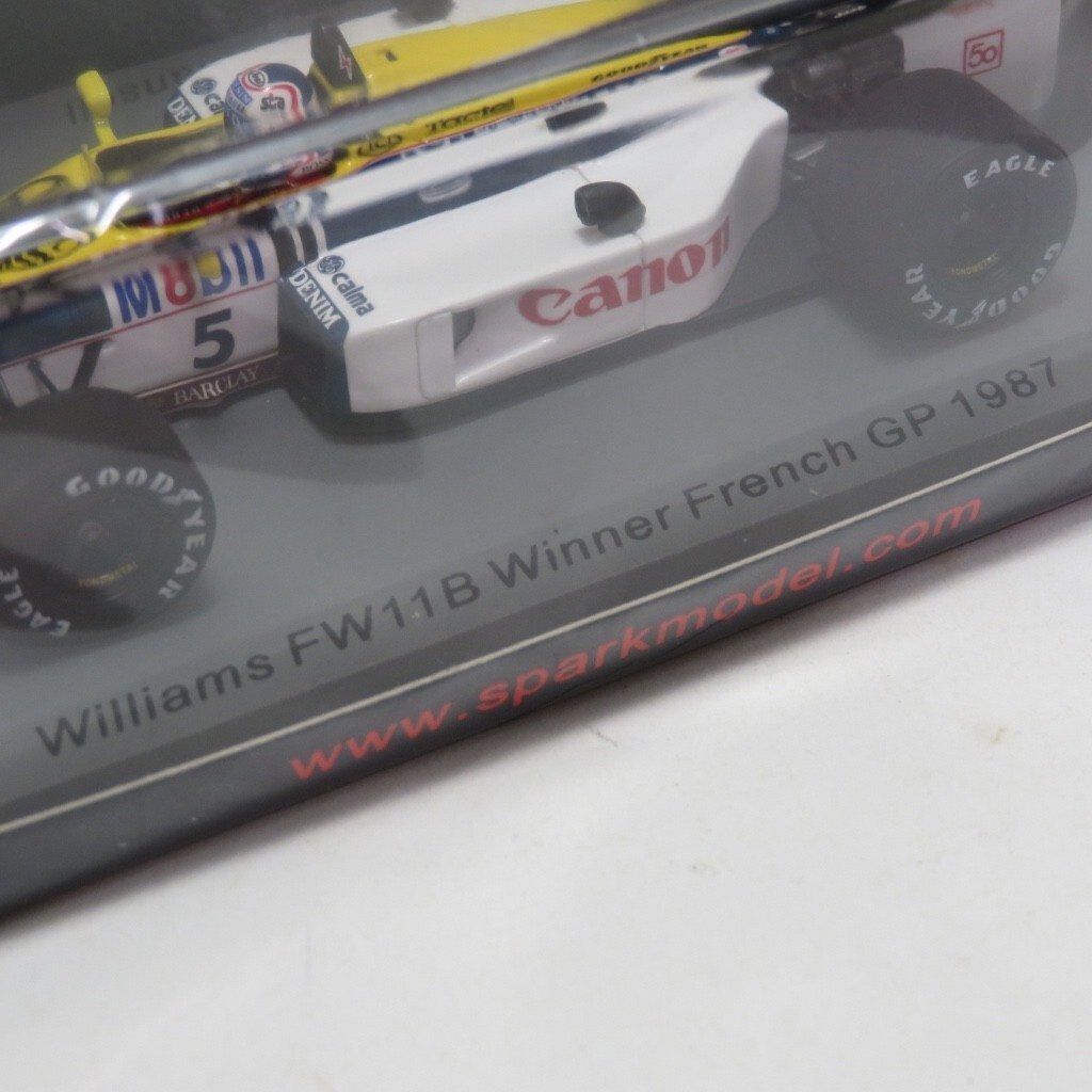 Spark S7482 Williams FW11B #5 Winner French GP 1987 - Nigel