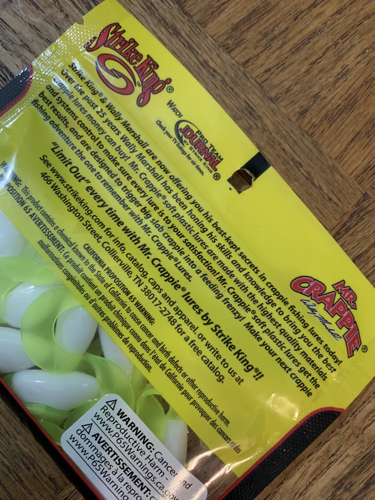 Mr Crappie Strike King Shadpole Curlytail Refrigerator White-Brand New-SHIP24HRS - Image 5