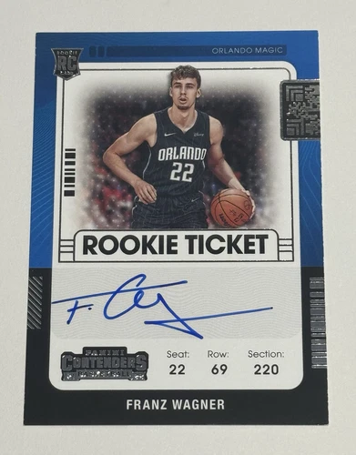 2021-22 Panini Contenders FRANZ WAGNER Auto SP Variation RC Rookie Ticket #108