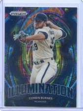 2022 PANINI PRIZM ILLUMINATION #11/35 BLUE SCOPE CORBIN BURNS BREWERS NO. 4