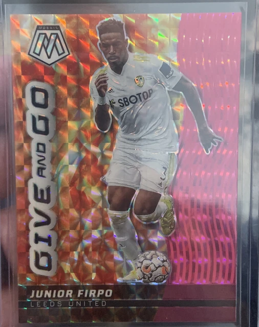 Junior Firpo 2021-22 Mosaic EPL Reactive Prizm 01/10 #20 Leeds 1/1  LUFC FIFA