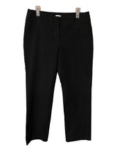 Chico s Women s Pants Size 2 US 12 Large Regular Black Stretch Straight Leg