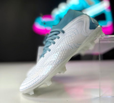 adidas Predator Accuracy.2 Fg IF5212 Cleats White/Gray/Blue Men's 5.5/Womens 6.5