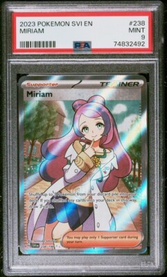 PSA 9 MINT Miriam 238/198 Scarlet & Violet FA Ultra Rare