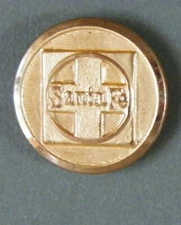 Bb ATCHISON TOPEKA & SANTA FE  RAILROAD UNIFORM BUTTON Medium Gilt Flat