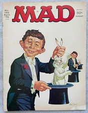 MAD MAGAZINE, #182, APRIL 1987, MAGICIAN RABBIT IN HAT, EUC