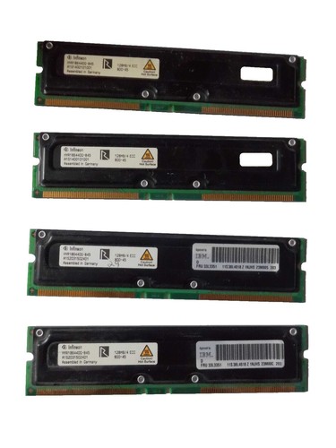 1GB 2x512MB Samsung RDRAM Rambus PC1066-32 1066-32P 4 Dell Gateway