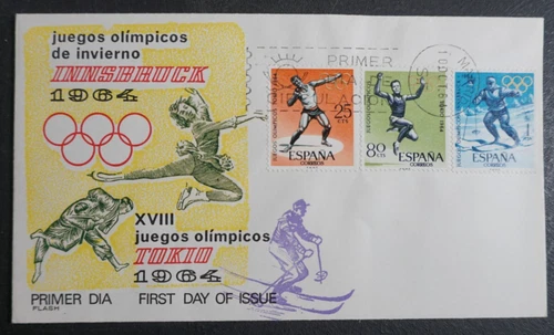 Spain Tokyo 1964 Olympics First Day Cover