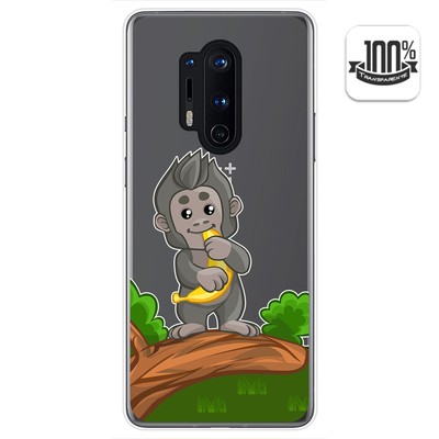 Custodia In Gel TPU Per OnePlus 8 Design Fiori Vintage