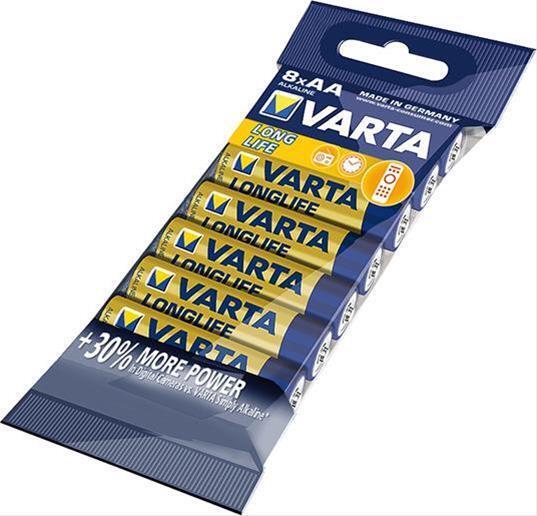 Thumbnail - Varta Long Life Aa 1,5 V 8 Stück