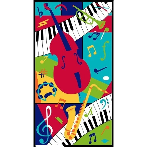 Fabric Music Quilting Craft Fabric Panels