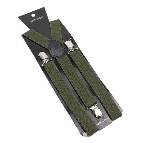 Elastic Leather Suspenders Braces-100cm Adjustable Straps For Wedding Suit Skirt - Picture 27 of 41
