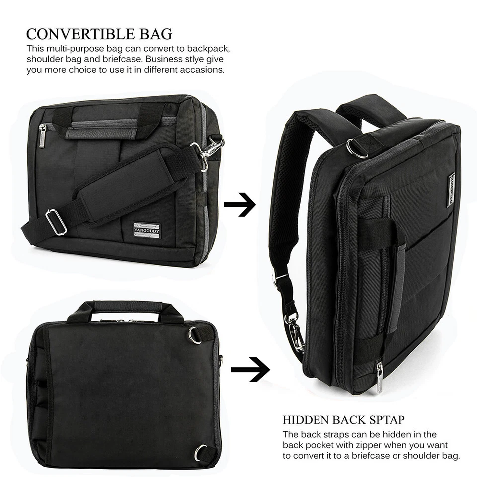 Tablet Travel Case Shoulder Bag Backpack For 12.4" Samsung Galaxy Tab S9+ 5G/S9+ - Image 2 of 4