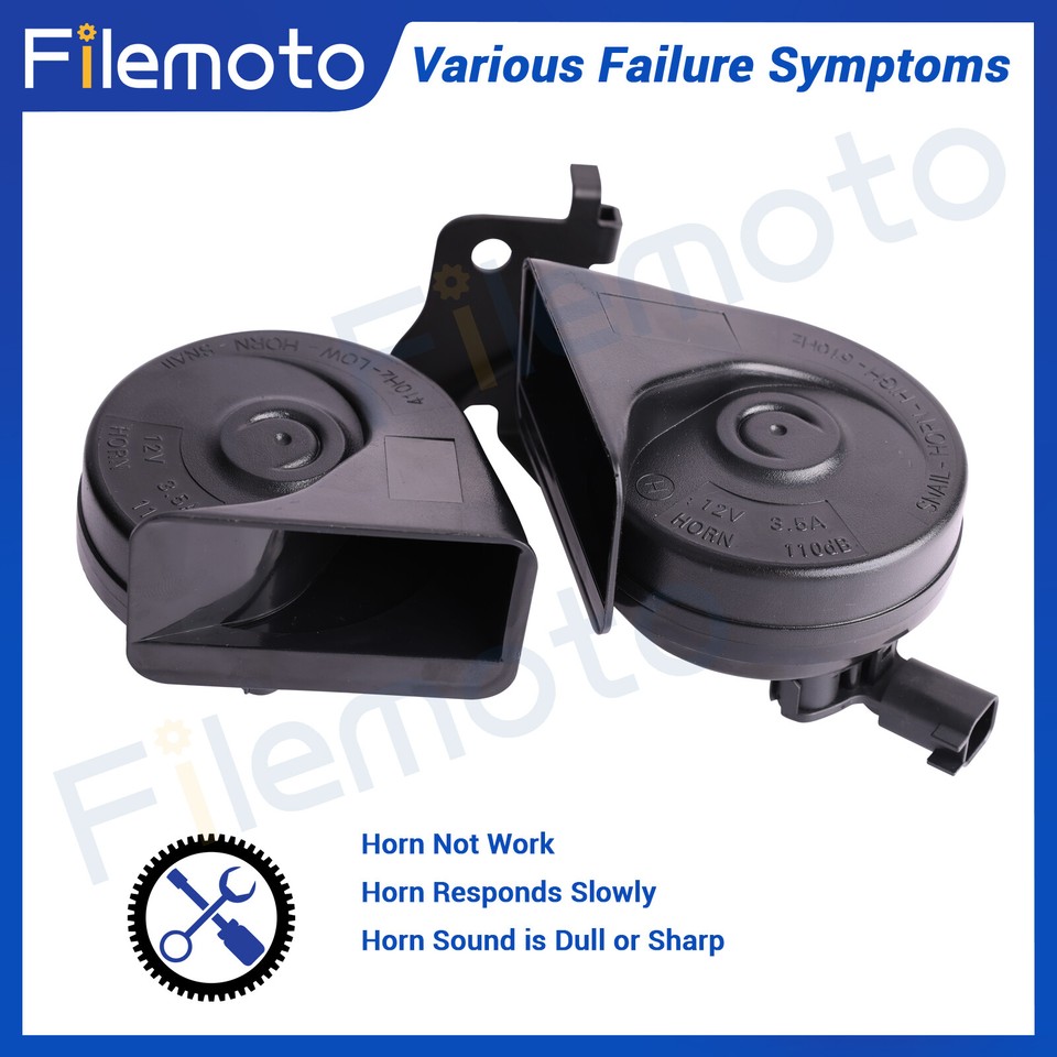 OEM NEW High & Low Pitch, Dual Tone Horn Ford Super Duty Econoline 8C2Z- 13832-C