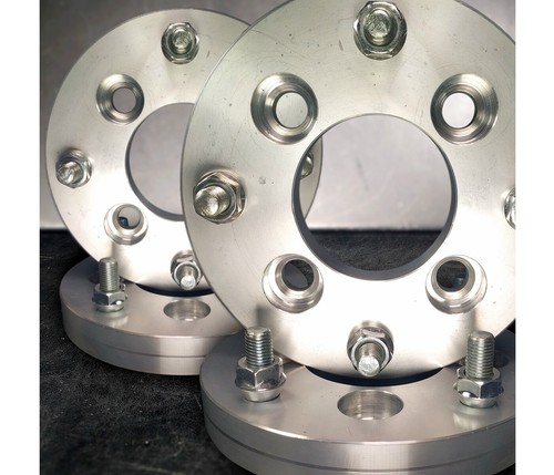 4x110 to 4x144 US Wheel Adapters 10x1.25 Lug Studs x 2 hub 1" Thick 74mm bore - Picture 4 of 4