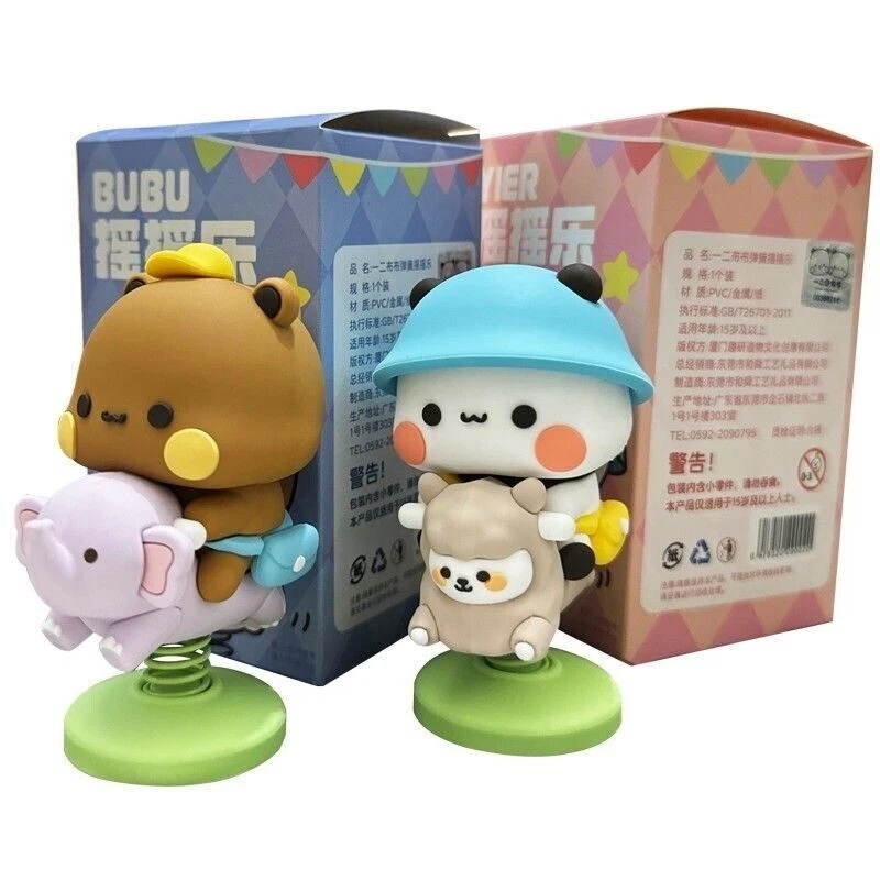 MITAO PANDA Bubu y Dudu Happy Shake Kawaii Figura Juguete Lindo Dulce Pareja Regalo Foto 4 de 4