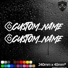 2x Custom Instagram Car Stickers Window Personalised Decal Bumper Vinyl JDM