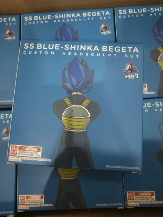 Demoniacal Fit - SS Blue Evolution headsculpt set for SHF Vegeta New Goku