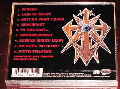 Bolt Thrower: Mercenary CD 1998 Metal Blade Records Germany 3984