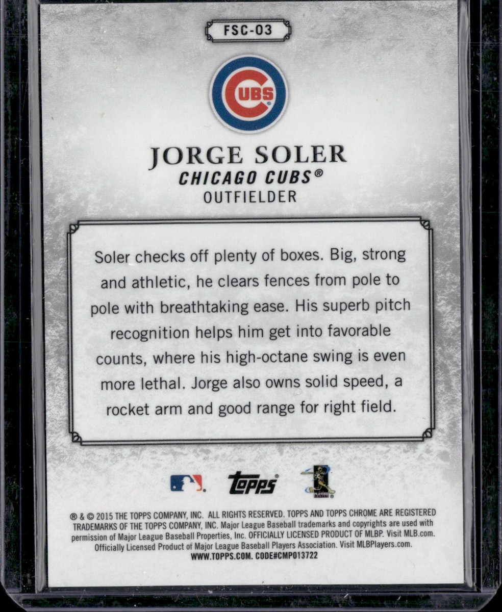 2015 Topps Chrome Baseball Future Stars GOLD REFRACTOR You Pick the Card