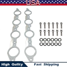 LS MLS Exhaust Manifold Header Gasket Pair W/Bolts For LS1 4.8 5.3 5.7 6.0 6.2L