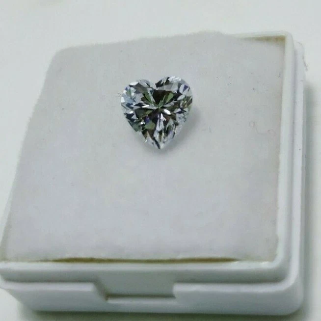 A+++ Circón Mejor Nuevo Hermoso Forma de Corazón Tamaño Pequeño 6 mm Aspecto Diamante Foto 3 de 3