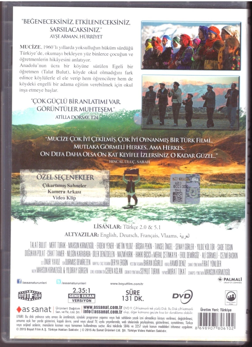 Mucize Mahsun K rm z g l Talat Bulut DVD Region 2 PAL Turkish