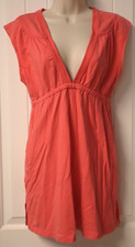 OLD NAVY sleeveless V neck empire waist pink short dress size S
