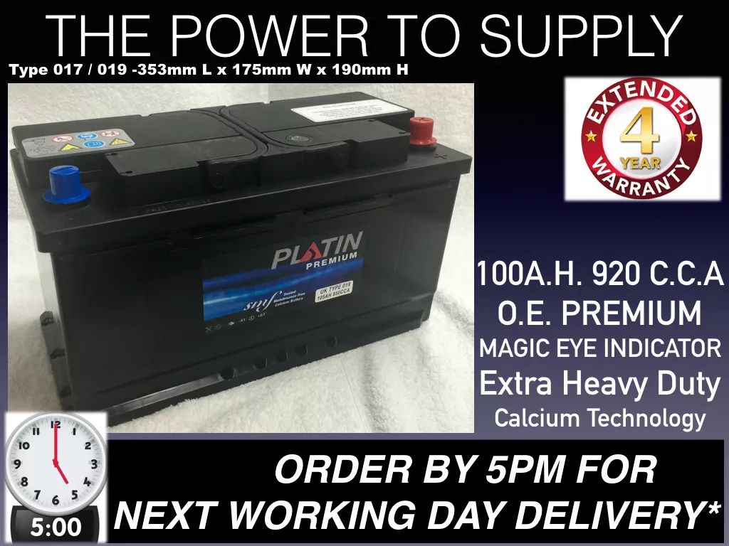 BMW X5 4.4 4.6 4.8 Diesel 12V 100AH Car Battery UK019 O.E.M