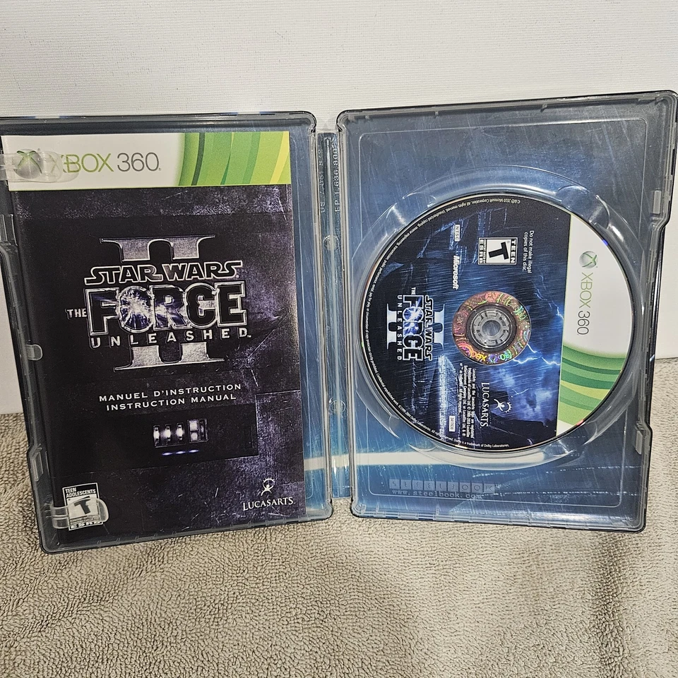 Star Wars The Force Unleashed II 2 Collector's Edition Xbox 360 Steel Book Case - Image 2 of 3